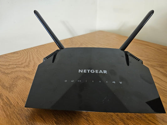 Netgear - NETGEAR WiFi Router (R6230) - AC1200 Dual Band Wireless Speed (up to 1200 Mbps) | Up to 1200 sq ft Coverage & 20 Devices | 4 x 1G Ethernet and 1 x 2.0 USB ports - Wireless Router - Steady Bunny Shop
