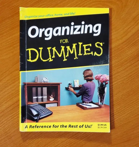 Wiley Publishing - Organizing For Dummies Mini Book - Eileen Roth - Paperback Book - Steady Bunny Shop