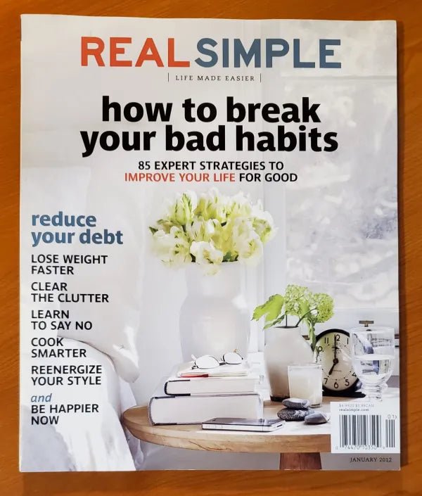 Steady Bunny Shop - Real Simple: Life Made Easier - How To Break Your Bad Habits - Magazine - Steady Bunny Shop