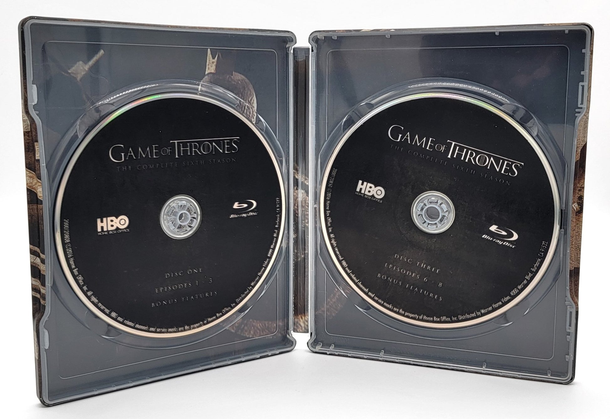 HBO Home Entertainment - Steel Book Game of Thrones - Braavos - The Complete Sixth Season | Blu Ray - 4 Disc Set - Limited Edition Collectors Tin - Blu-ray - Steady Bunny Shop