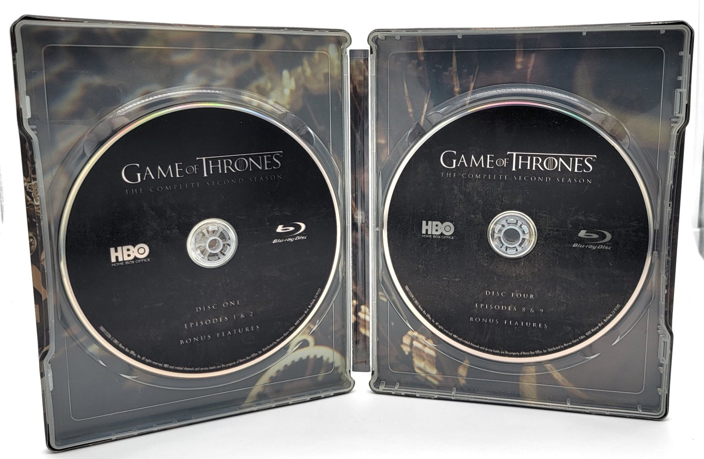 HBO Home Entertainment - Steel Book Game of Thrones - King's Landing - The Complete Second Season | Blu Ray 5 Disc Set - Limited Edition Collectors Tin - DVD - Steady Bunny Shop