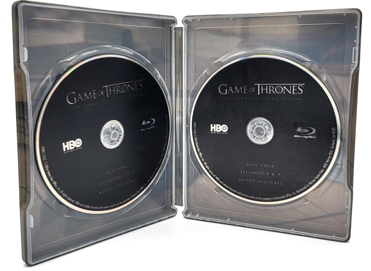 HBO Home Entertainment - Steel Book Game of Thrones - The Twins - The Complete Third Season | Blu Ray 5 Disc Set - Limited Edition Collectors Tin - Blu-ray - Steady Bunny Shop