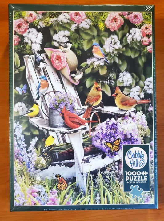 Cobble Hill - Summer Adirondack Birds - 1000 Piece Puzzle - Jigsaw Puzzle - Steady Bunny Shop