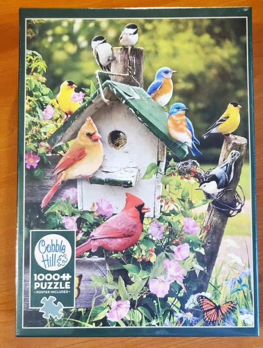 Cobble Hill - Summer Birdhouse - 1000 Piece Puzzle - Jigsaw Puzzle - Steady Bunny Shop