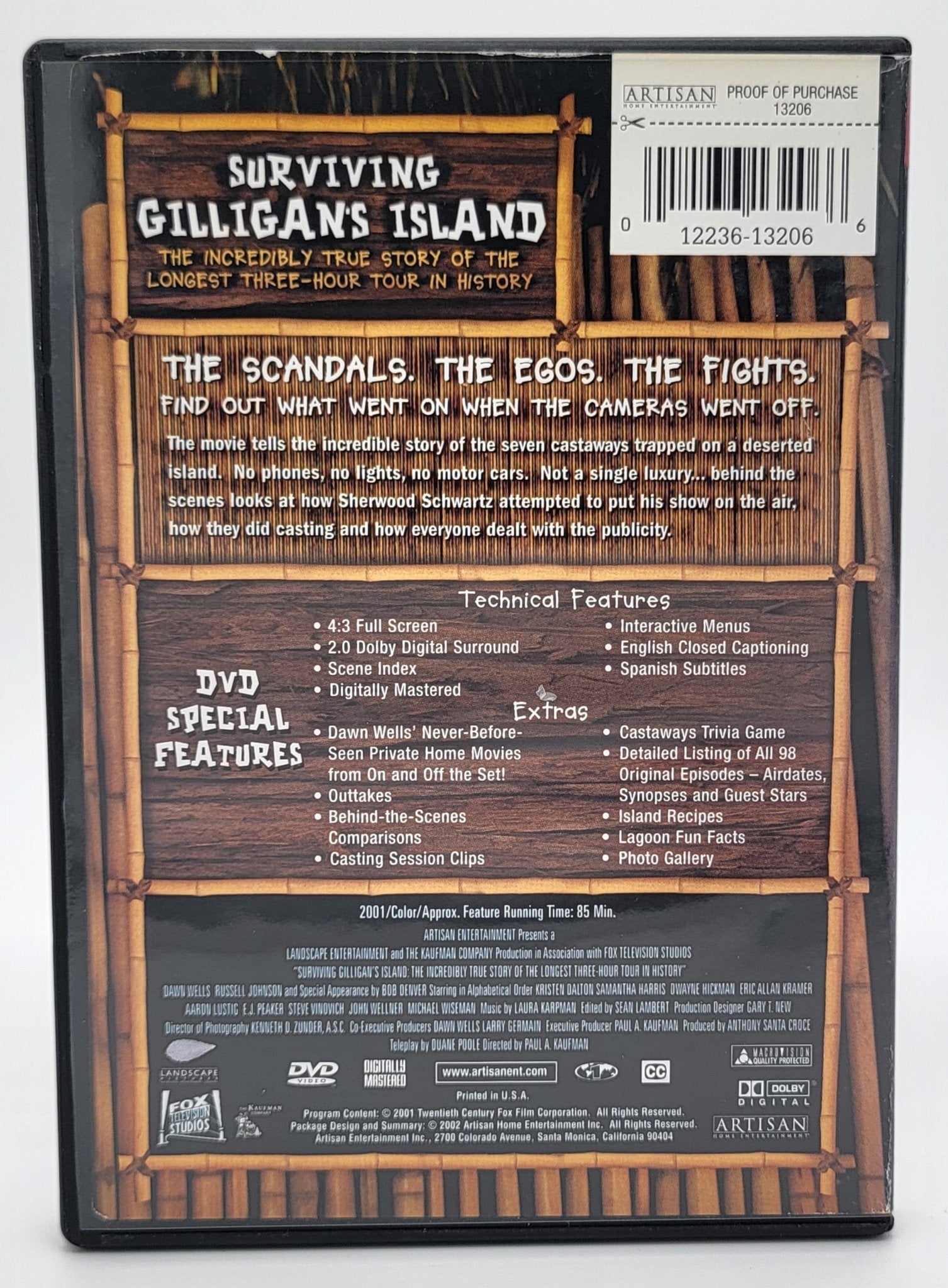 Artisan Home Entertainment - Surviving Gilligan's Island | DVD | Collector's Edition - DVD - Steady Bunny Shop