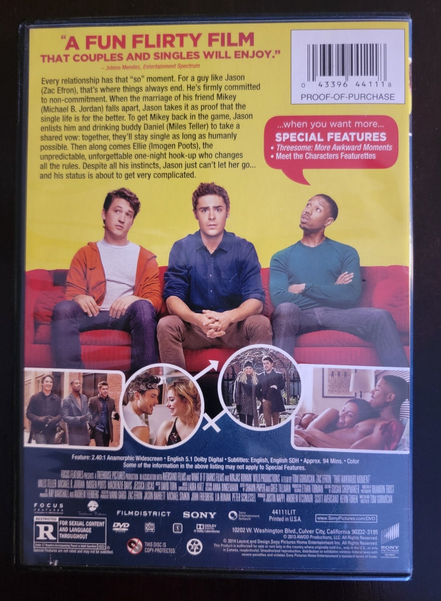 Sony Pictures - That Awkward Moment | DVD | Widescreen - DVD - Steady Bunny Shop