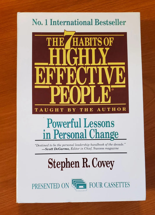Covey Leadership - The 7 Habits Of Highly Effective People - Stephen R. Covey - Cassette Tape - Steady Bunny Shop