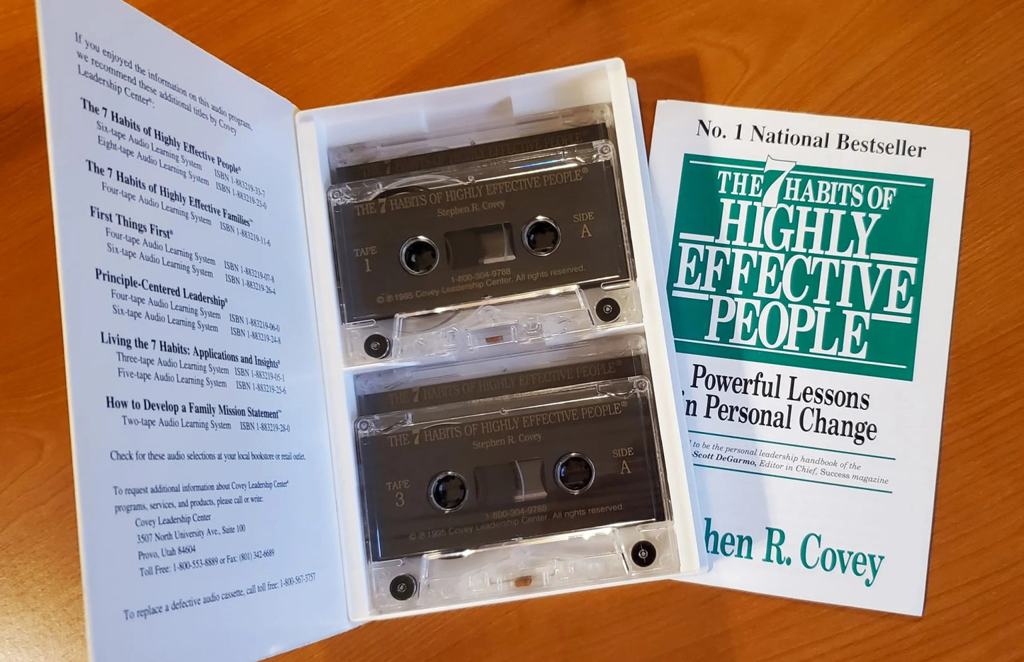 Covey Leadership - The 7 Habits Of Highly Effective People - Stephen R. Covey - Cassette Tape - Steady Bunny Shop