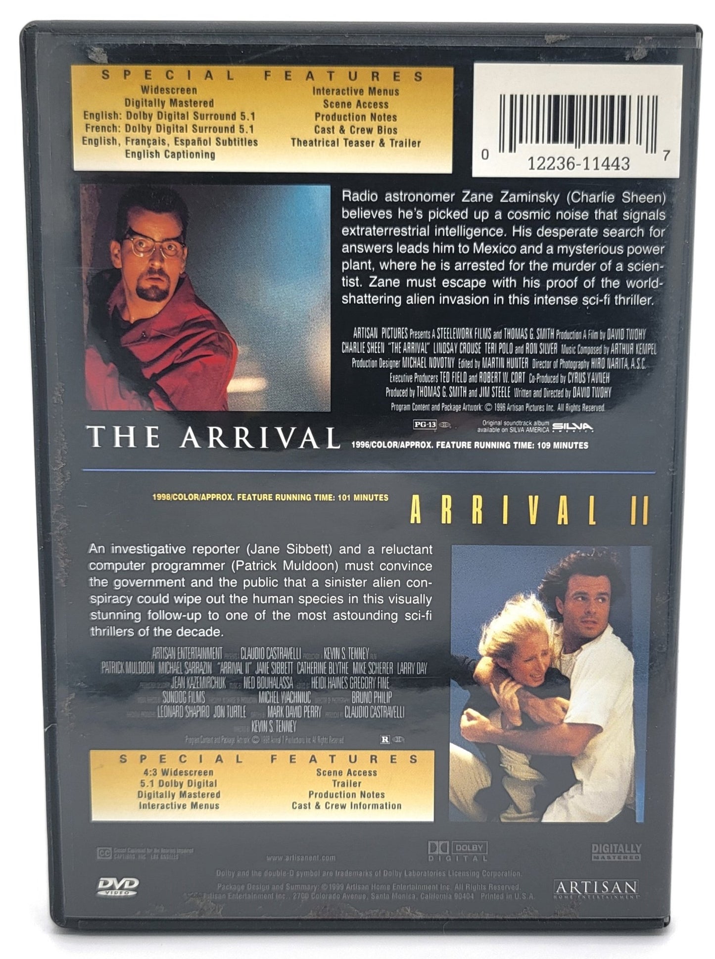 Artisan Home Entertainment - The Arrival & The Arrival II | DVD | Double Feature - Widescreen - DVD - Steady Bunny Shop