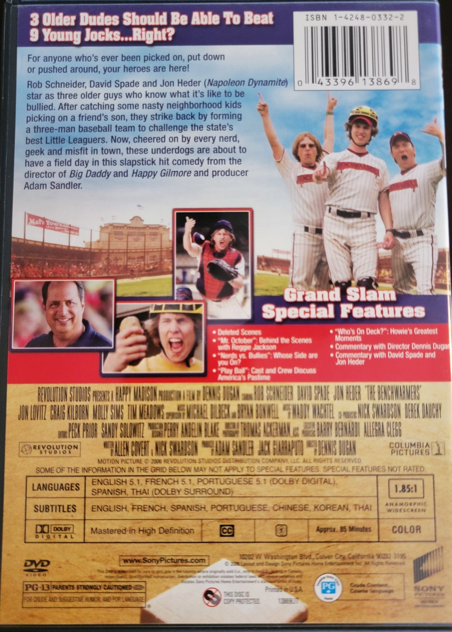 Columbia Pictures - The Benchwarmers | DVD | Widescreen - DVD - Steady Bunny Shop