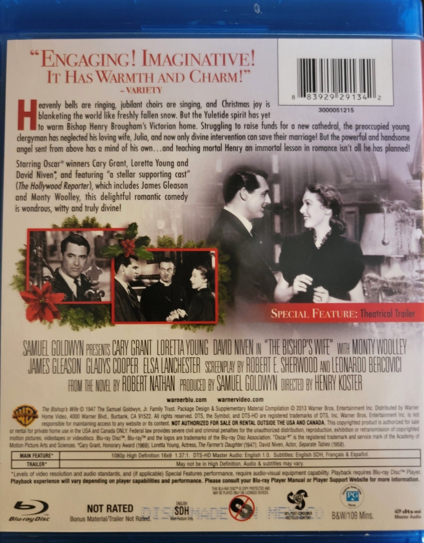 Warner Brothers - The Bishop's Wife | Blu-ray - Blu-ray - Steady Bunny Shop