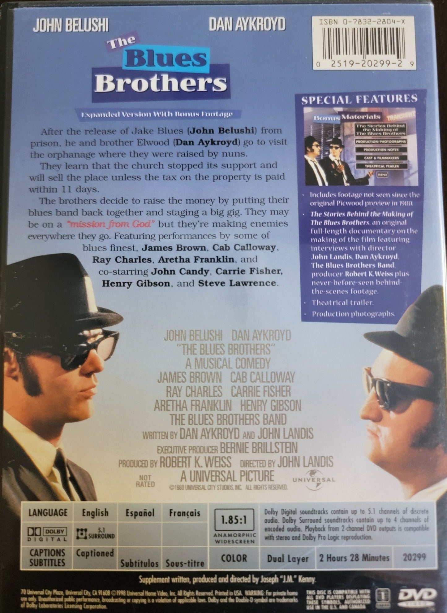 Universal Pictures Home Entertainment - The Blues Brothers | DVD | Collector's Edition Widescreen - DVD - Steady Bunny Shop