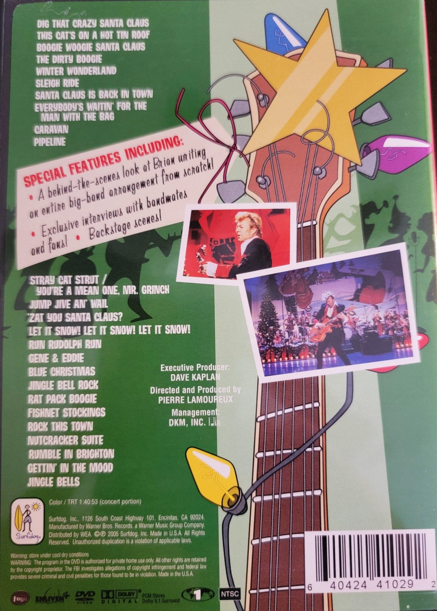 Surfdog Records DVD - The Brian Setzer Orchestra Live | DVD | Christmas Extravaganza - DVD - Steady Bunny Shop