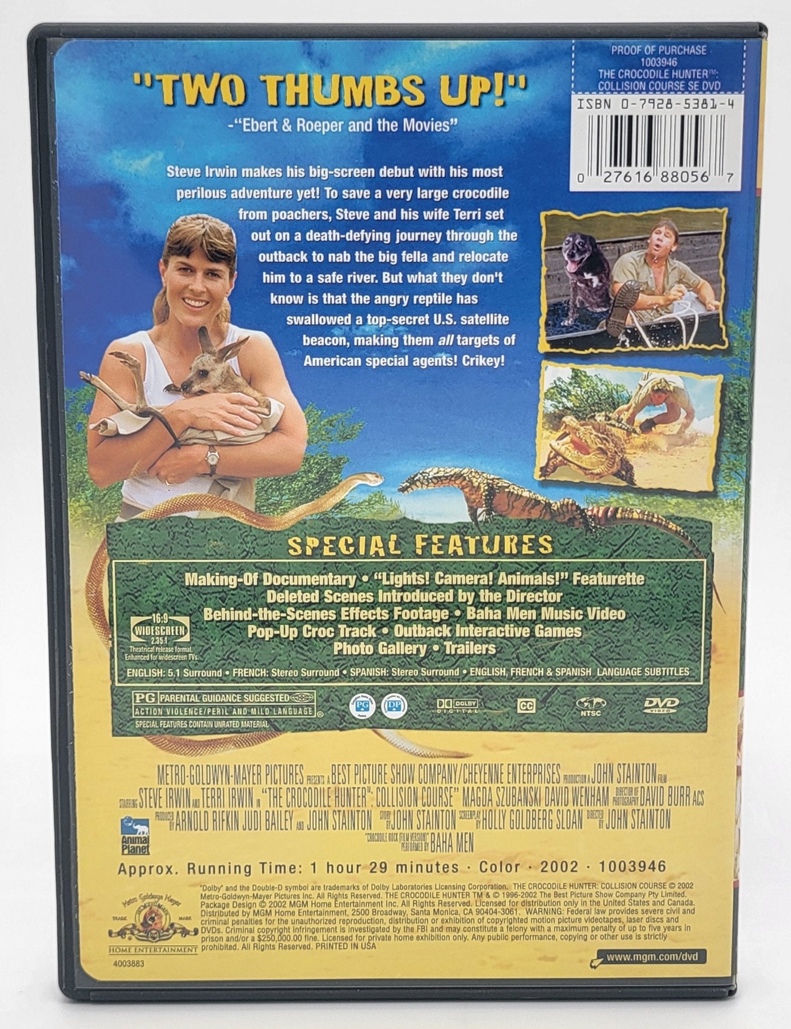 Sandpiper Pictures - The Crocodile Hunter - Collision Course | DVD | Special Edition | Widescreen - DVD - Steady Bunny Shop