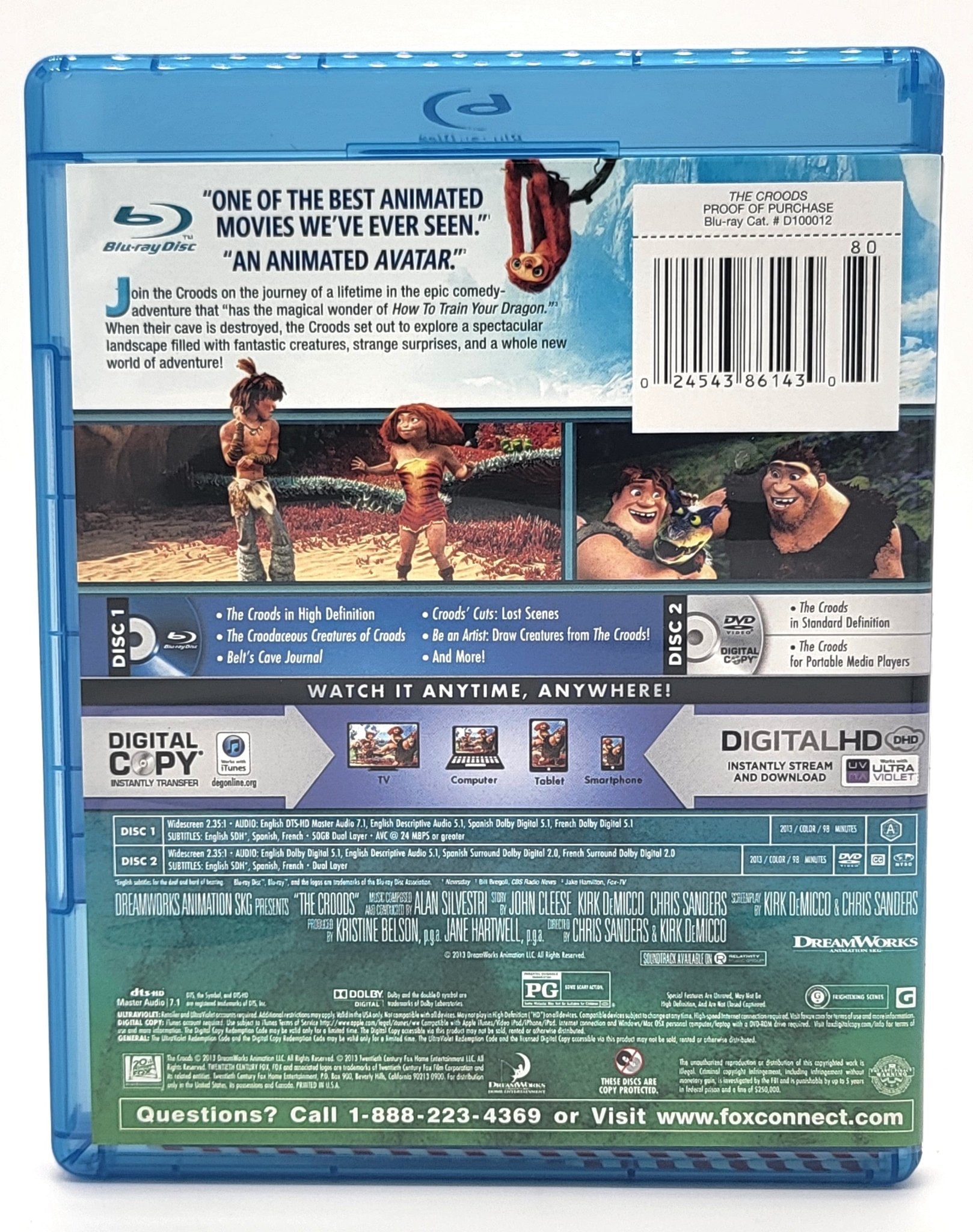 Universal Pictures Home Entertainment - The Croods | Blu ray & DVD | Widescreen - DVD & Blu-ray - Steady Bunny Shop