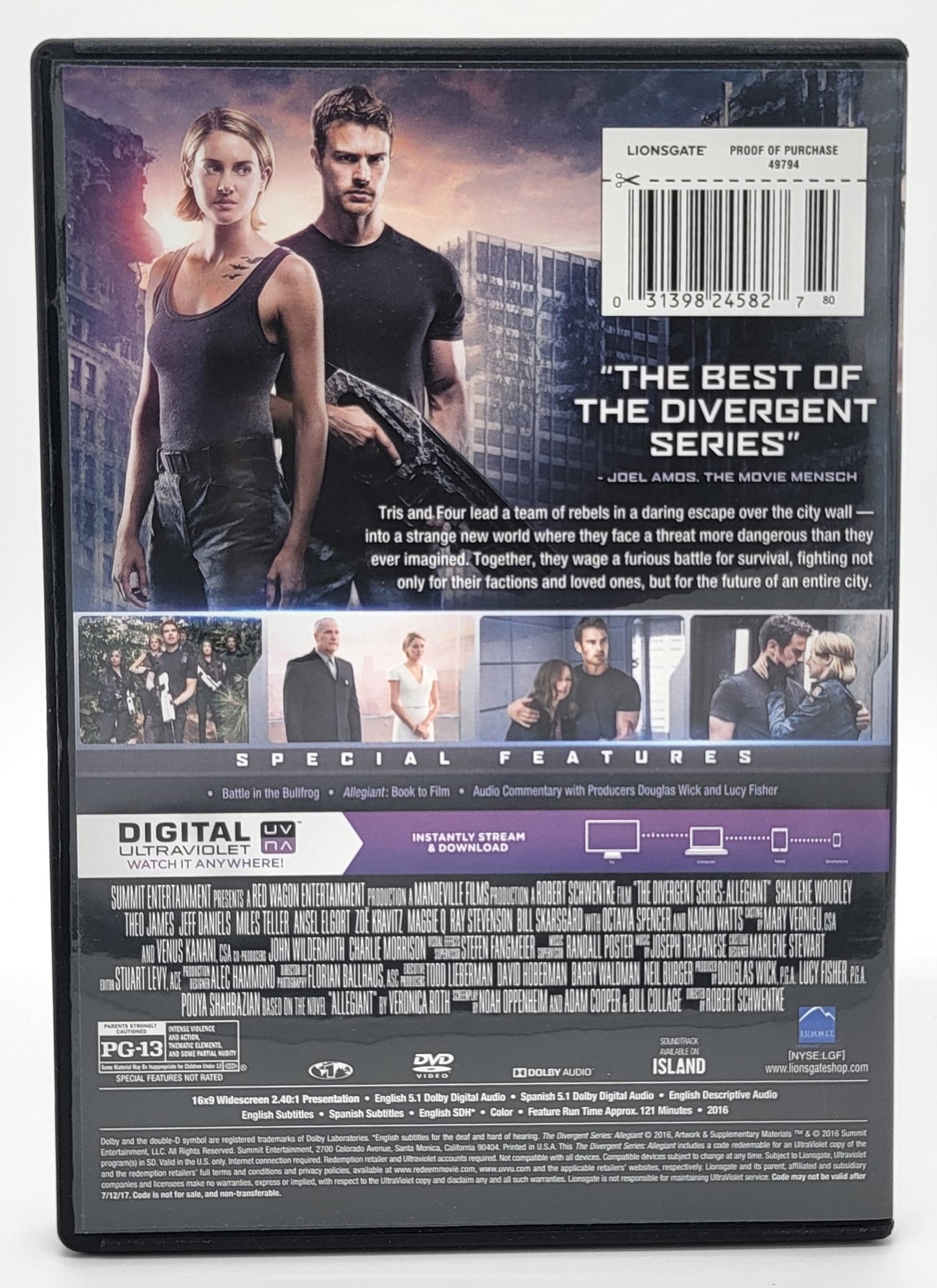 Lionsgate Home Entertainment - The Divergent Series: Allegiant | DVD | Part of the Divergent Series - DVD - Steady Bunny Shop