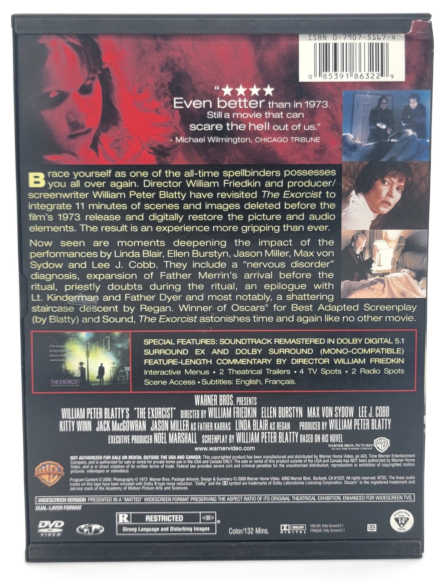 Warner Brothers - The Exorcist - The Version You've Never Seen | DVD | Widescreen - DVD - Steady Bunny Shop