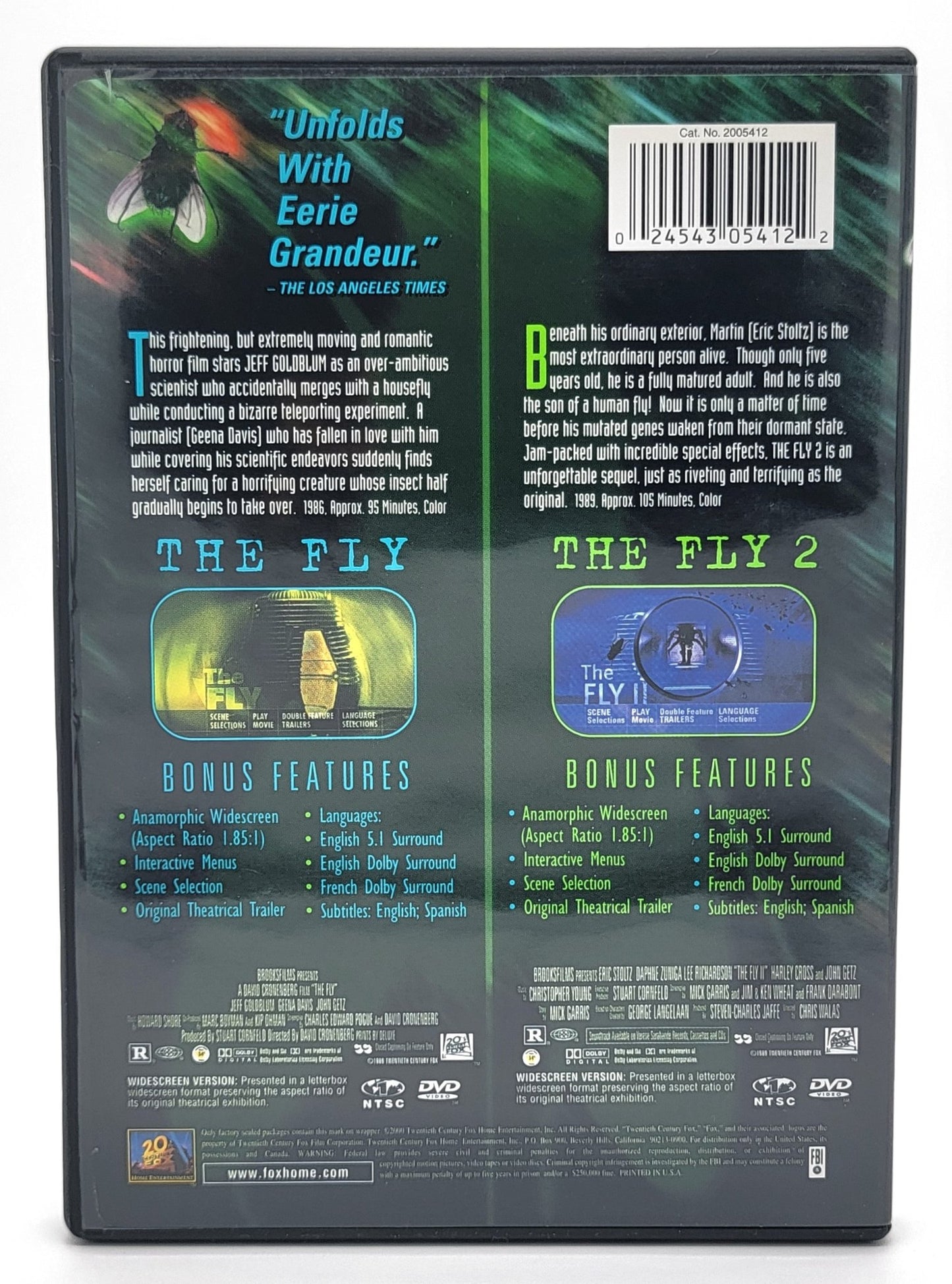 20th Century Fox Home Entertainment - The Fly & The Fly 2 | Fox Double Feature | DVD | Widescreen - DVD - Steady Bunny Shop