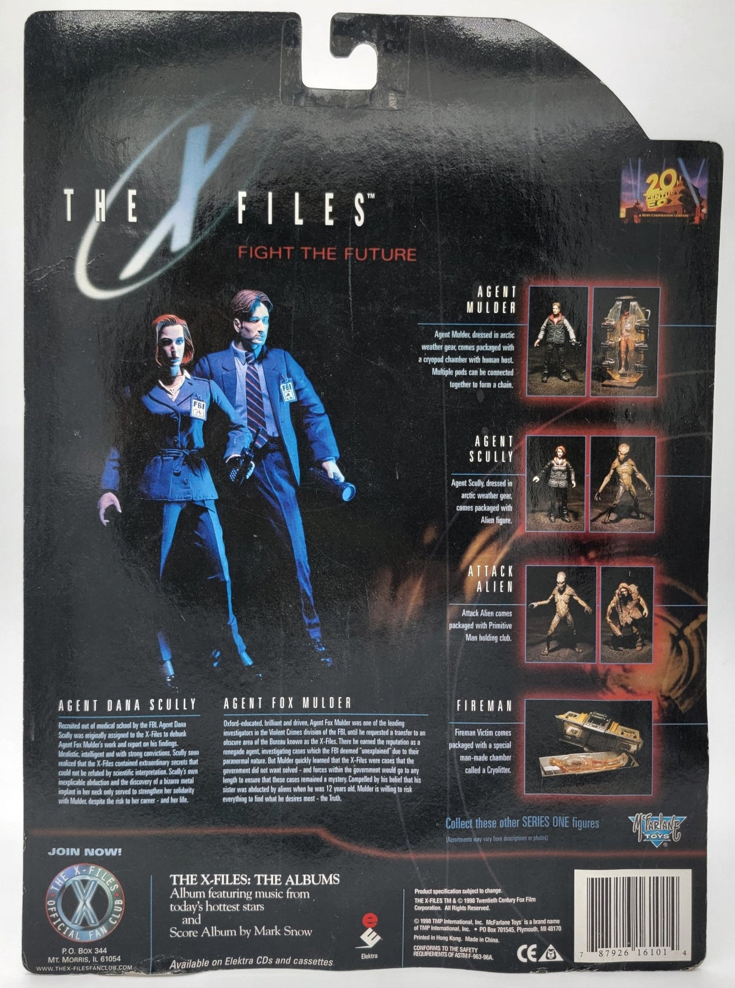McFarlane's Toys - The X-Files - Agent Fox Mulder 1998 - Series 1 | Todd McFarlane | Vintage Action Figure - Action Figures - Steady Bunny Shop