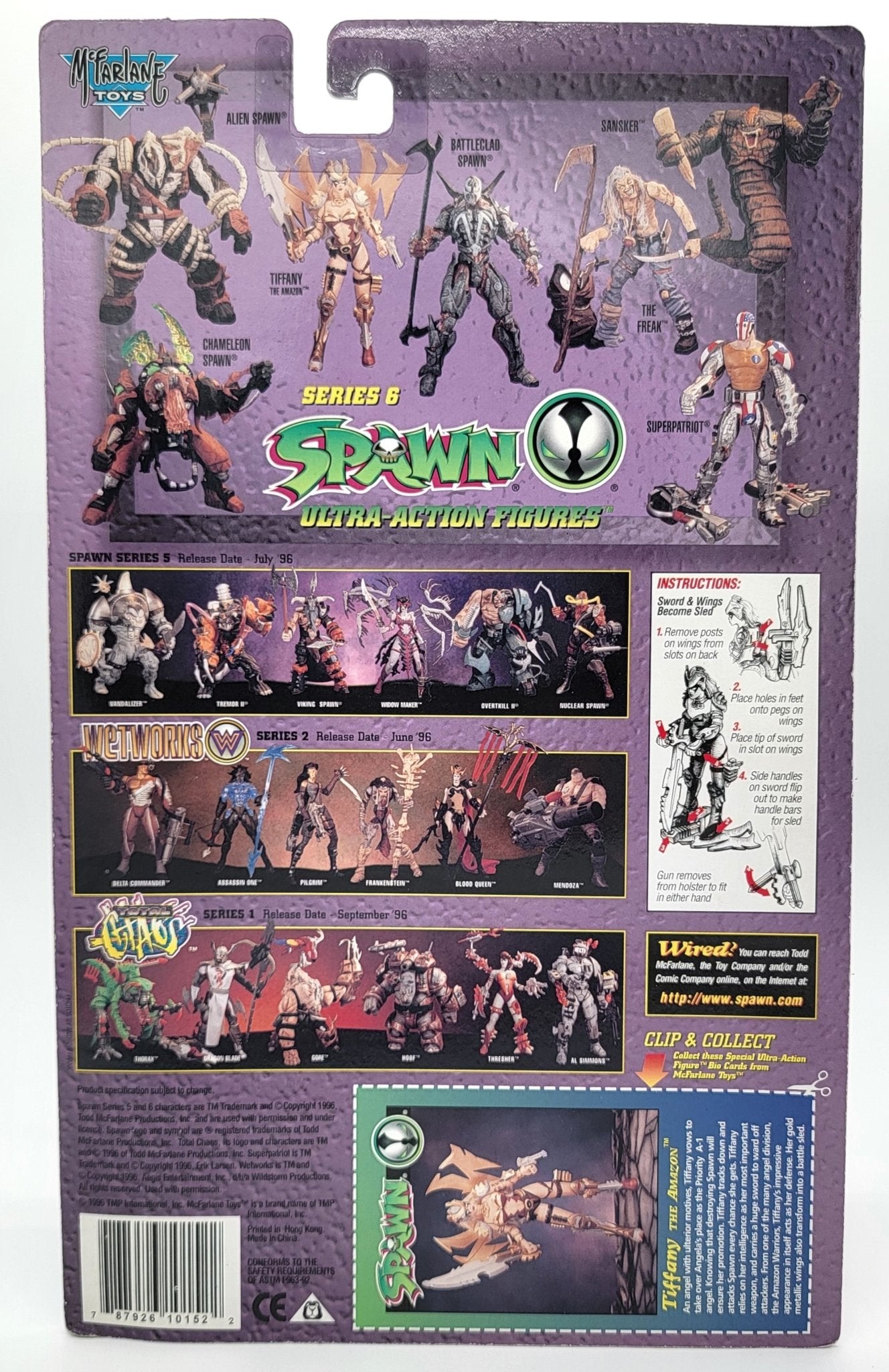 McFarlane's Toys - Tiffany The Amazon - Spawn 1996 | Todd McFarlane Toys | Vintage Ultra Action Figure - Action Figures - Steady Bunny Shop