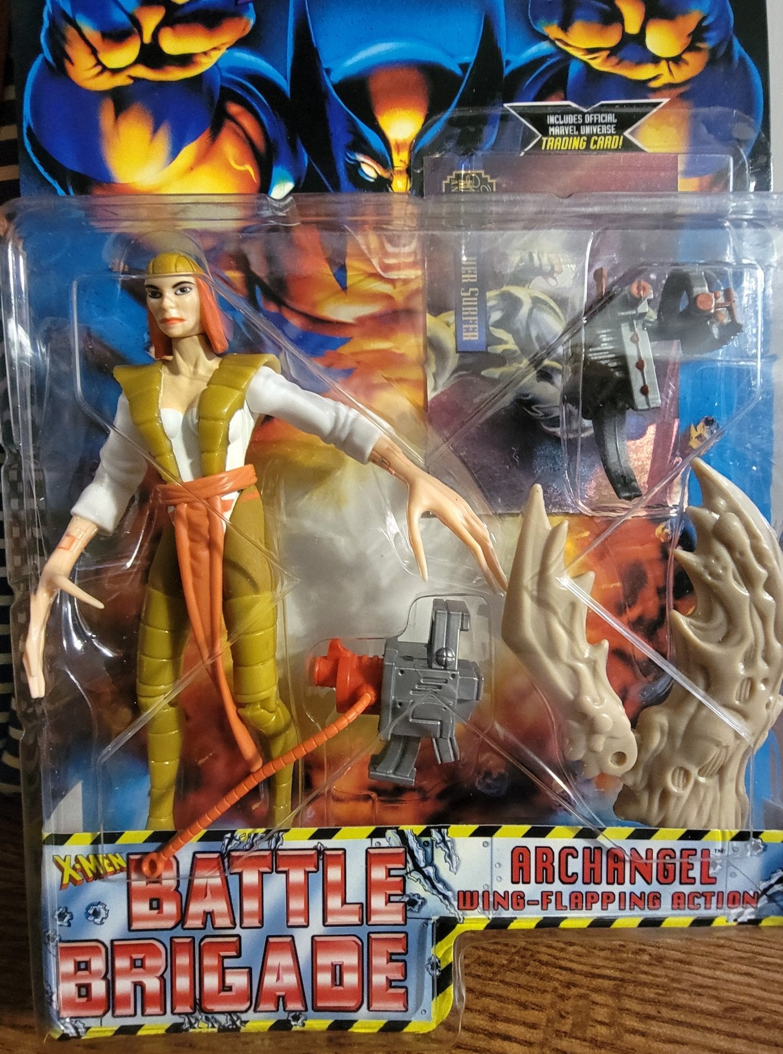 Toy Biz - Toy Biz | Battle Brigade X-Men Lady Deathstrike 1996 | MISPRINT/ERROR Archangel | Vintage Action Figure - Action Figures - Steady Bunny Shop
