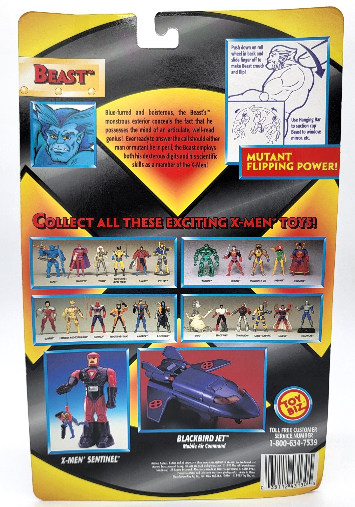 Toy Biz - Toy Biz | Classic X-Men - Beast 1995 | Vintage Action Figure - Action Figures - Steady Bunny Shop