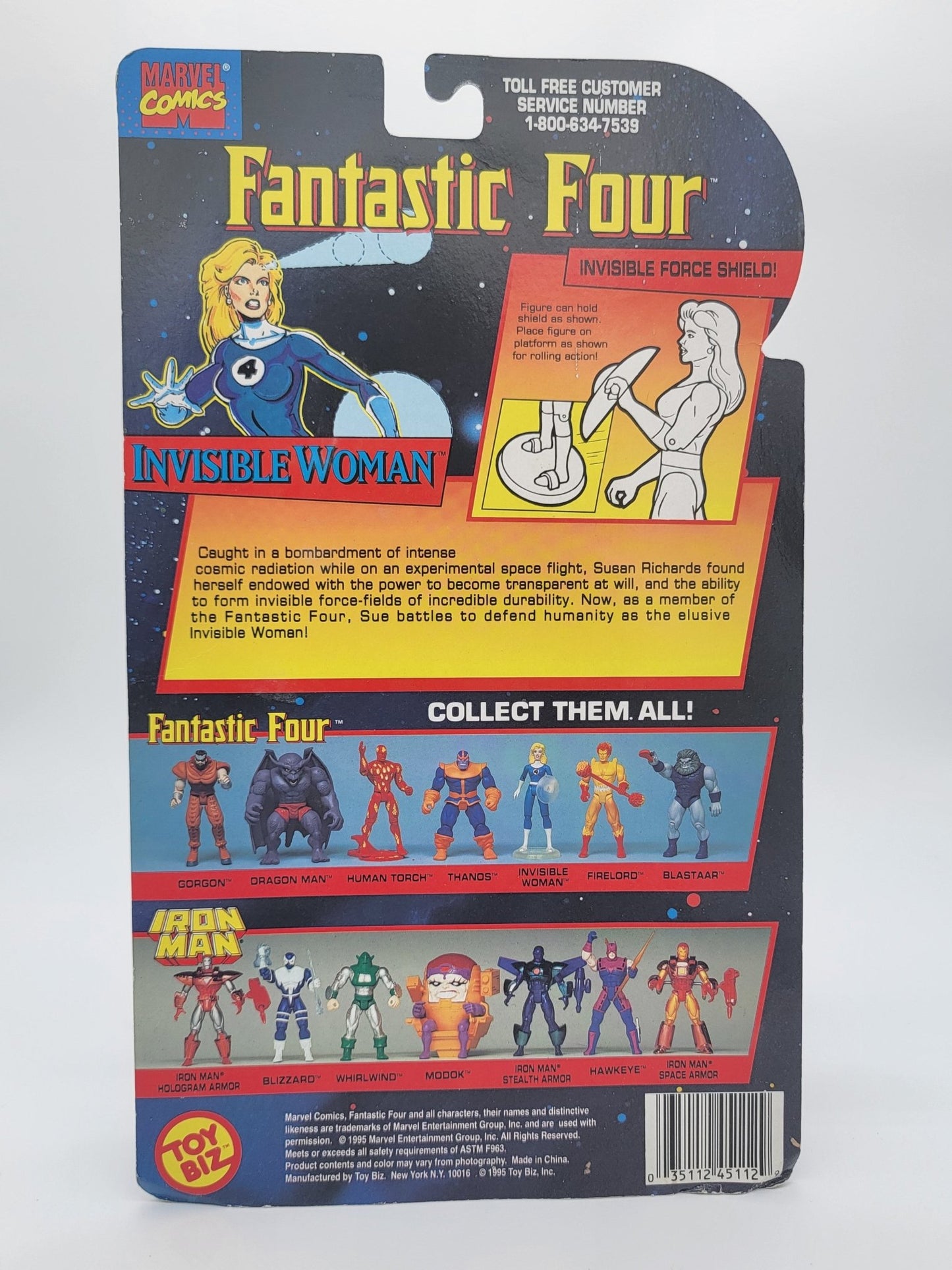 Toy Biz - Toy Biz | Fantastic Four - Invisible Woman 1995 | Vintage Marvel Action Figure - Action Figures - Steady Bunny Shop