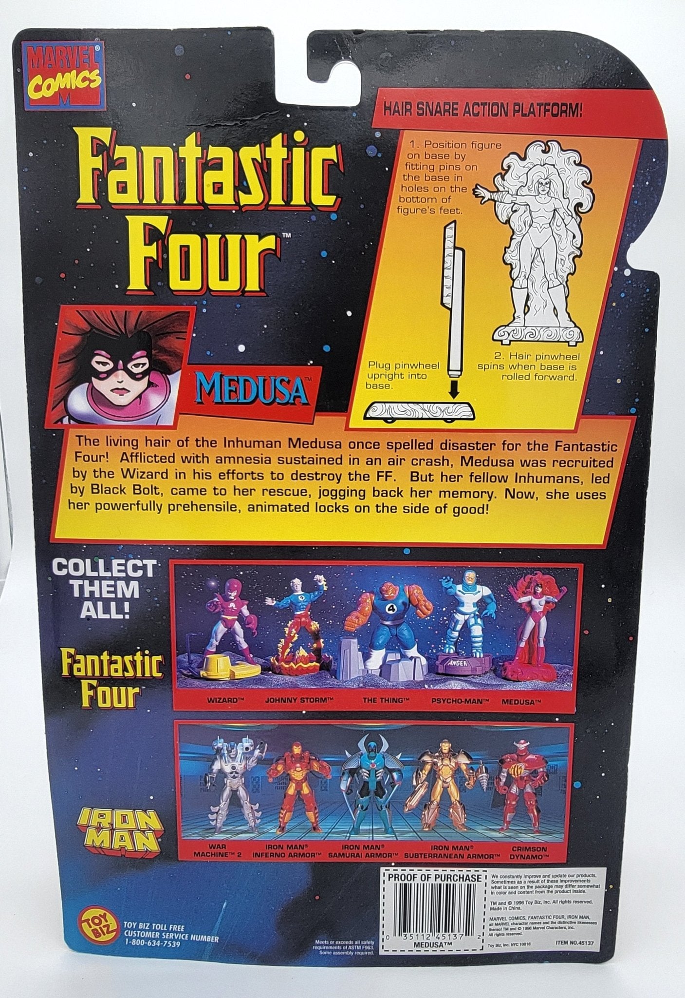 Toy Biz - Toy Biz | Fantastic Four - Medusa | As Seen on Marvel Action Hour | Vintage Marvel Action Figure - Action Figures - Steady Bunny Shop