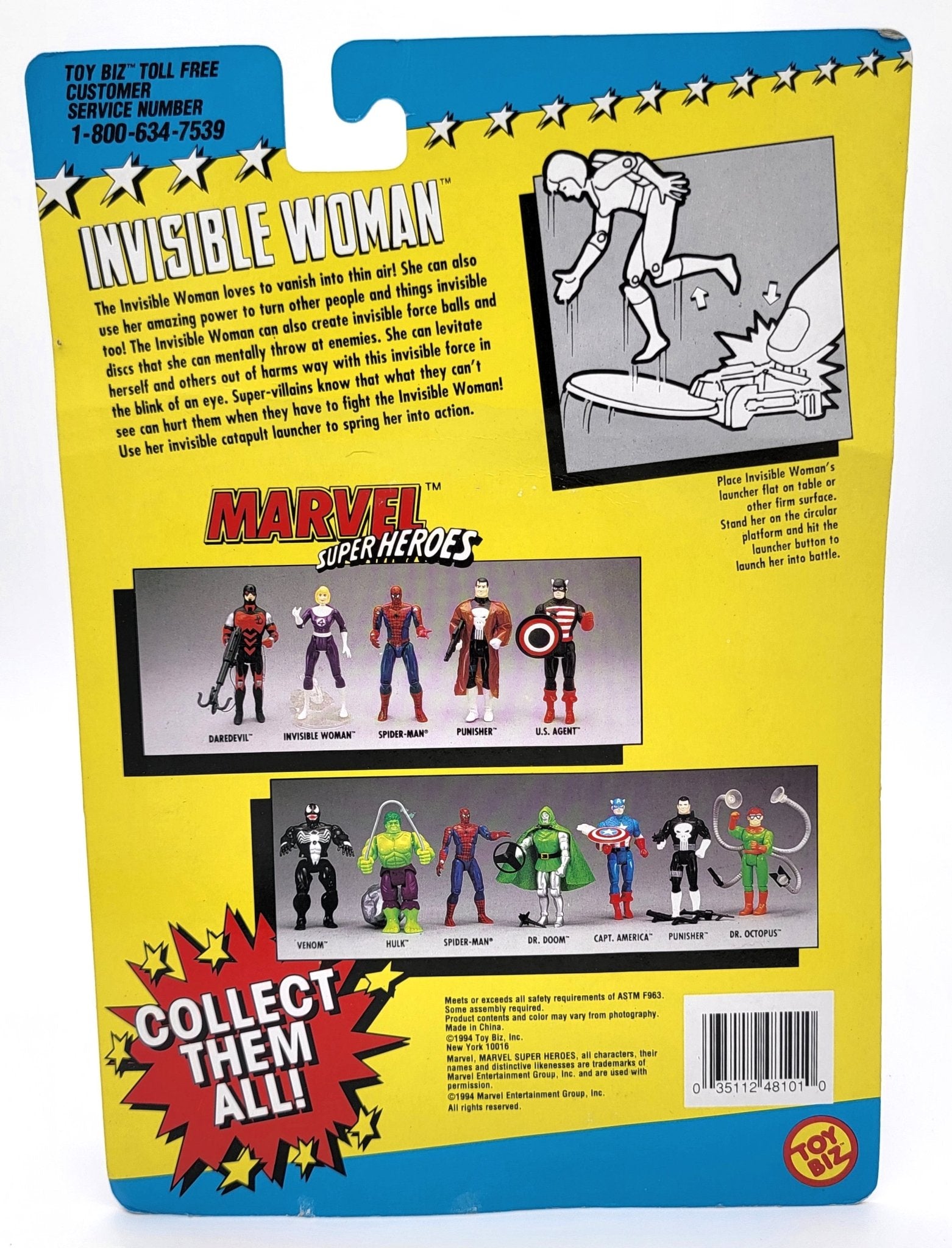 Toy Biz - Toy Biz | Fantatic Four - Invisible Woman - Cosmic Defenders | Vintage Marvel Action Figure - Action Figures - Steady Bunny Shop