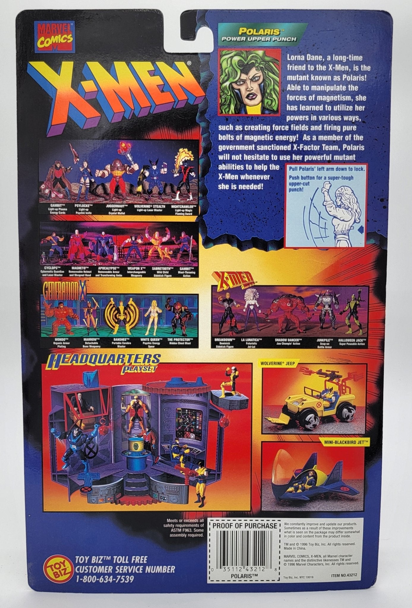 Toy Biz - Toy Biz | Flashback Series X-Men Polaris 1996 | Vintage Marvel Action Figure - Action Figures - Steady Bunny Shop