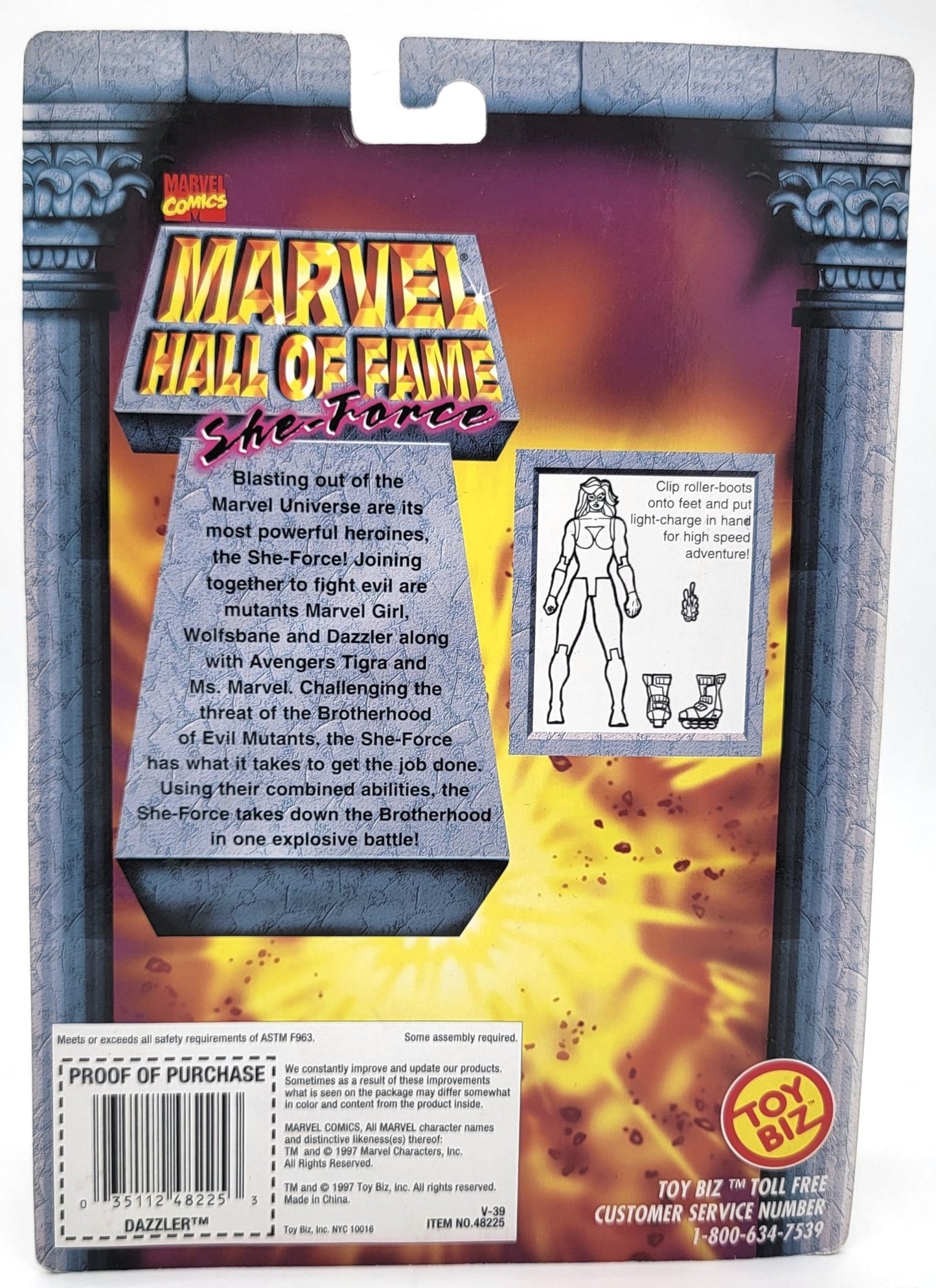 Toy Biz - Toy Biz | Marvel Hall of Fame She Force - Dazzler 1997 | Vintage Marvel Action Figure - Action Figures - Steady Bunny Shop