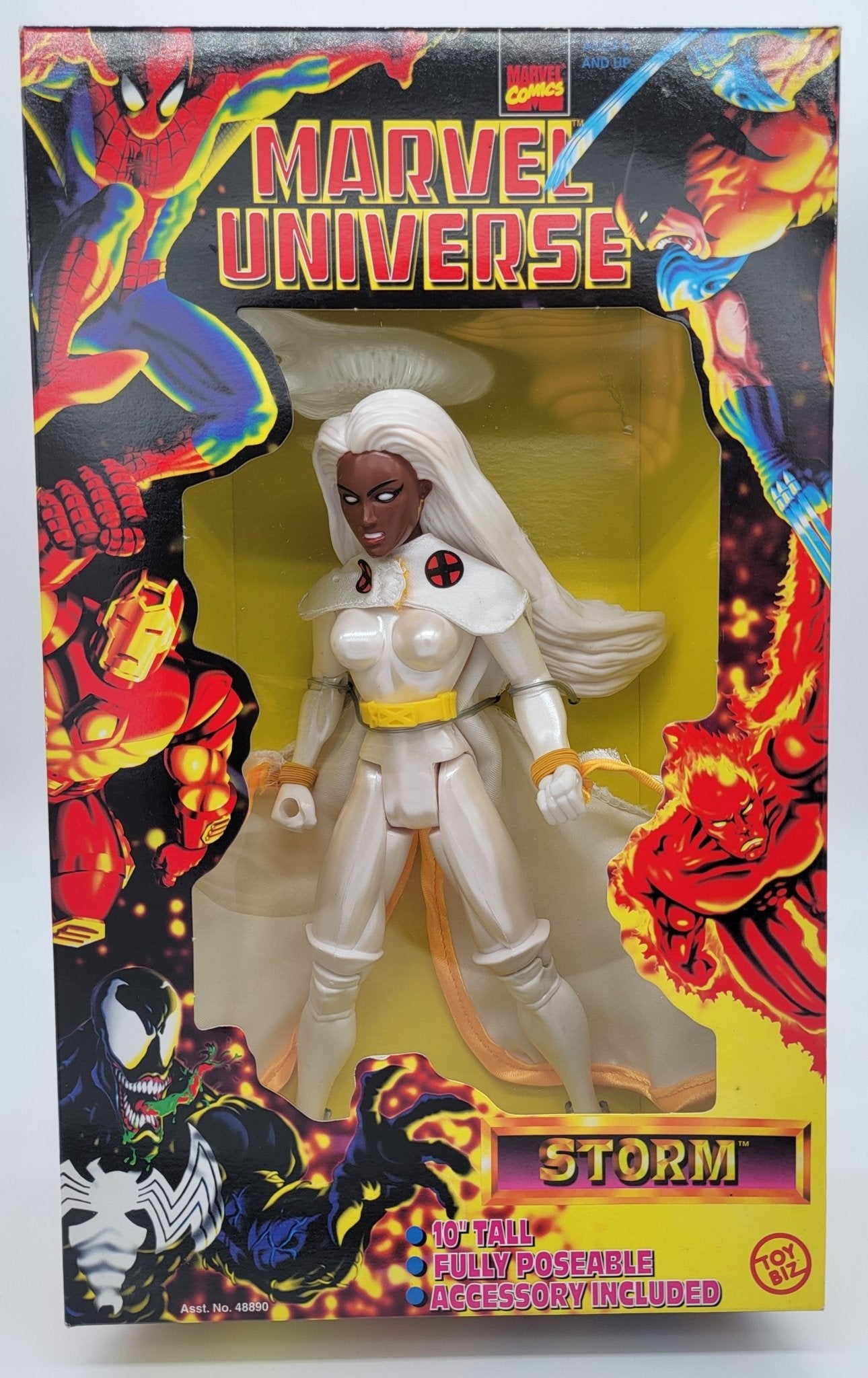 Toy Biz - Toy Biz | Marvel Universe - Storm 1997 | 10" Tall Fully Poseable | Vintage Action Figure - Action Figures - Steady Bunny Shop