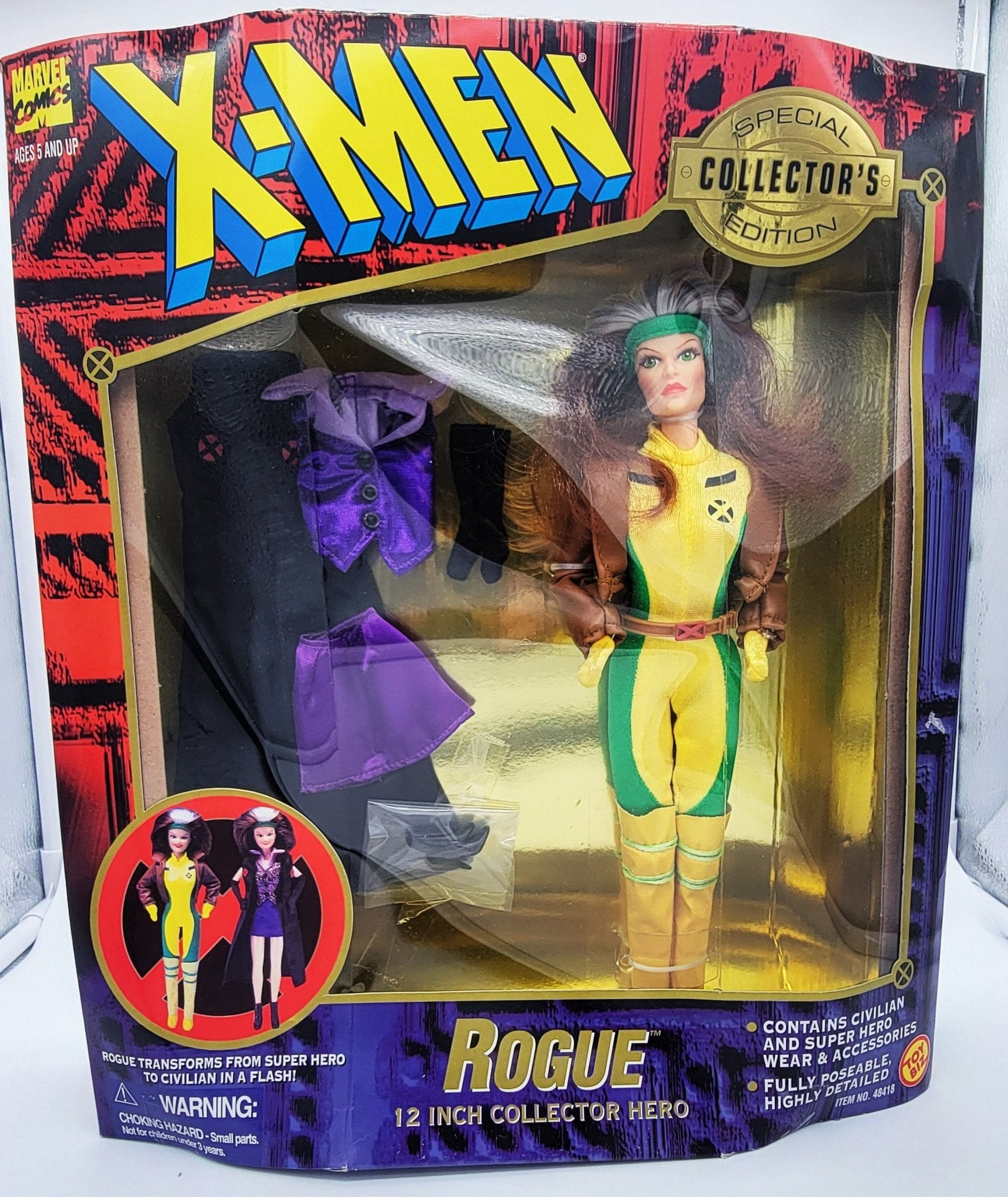Toy Biz - Toy Biz | Special Collector's Edition - Rogue 12" 1996| Vintage Marvel Action Figure - Action Figures - Steady Bunny Shop