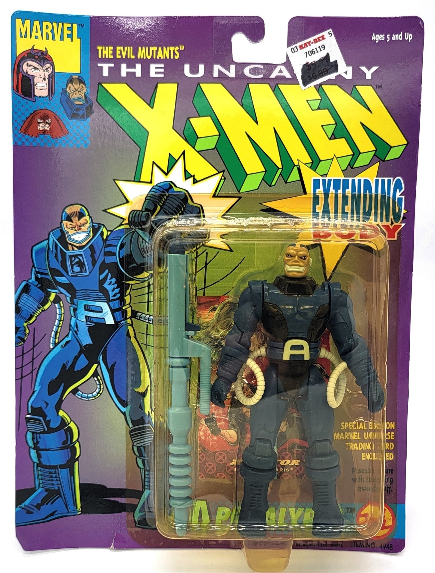 Toy Biz - Toy Biz | The Uncanny X-Men - Apocalypse 1993 | Vintage Action Figure - With Special Edition trading card - Action Figures - Steady Bunny Shop