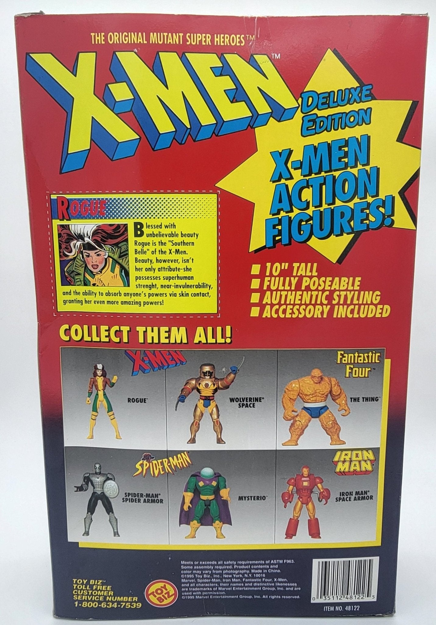 Toy Biz - toy Biz | X-Men Deluxe Edition - Rogue 10" 1995 | Vintage Marvel Action Figure - Action Figures - Steady Bunny Shop