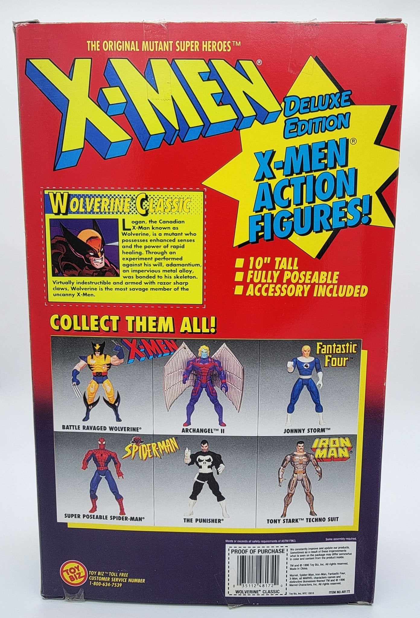 Toy Biz - Toy Biz | X-Men Deluxe Edition Wolverine Classic 1996 | Deluxe Edition Vintage Marvel Action Figure - Action Figures - Steady Bunny Shop