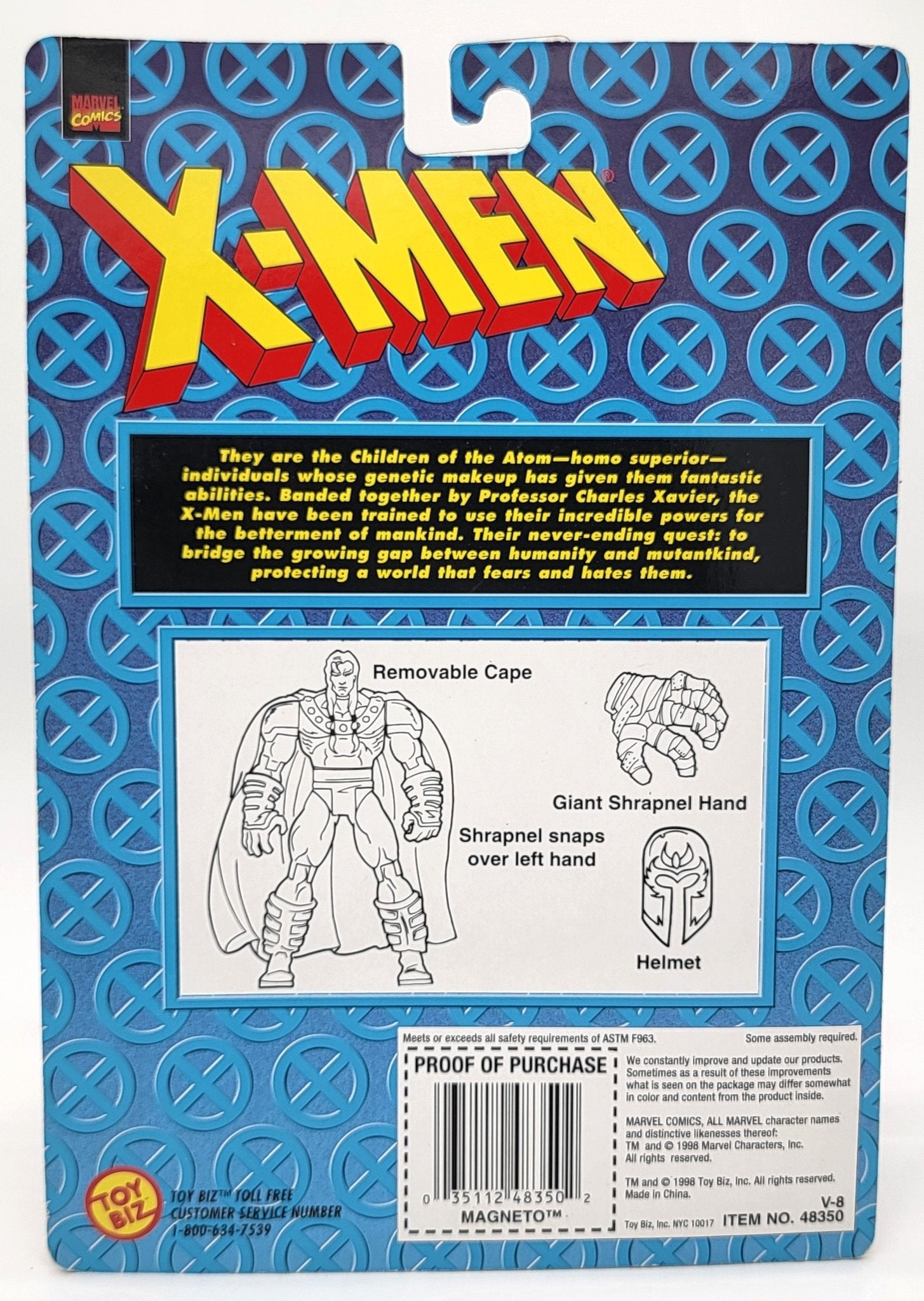 Toy Biz - Toy Biz | X-Men - Magneto 1998 | Vintage Marvel Action Figure - Action Figures - Steady Bunny Shop