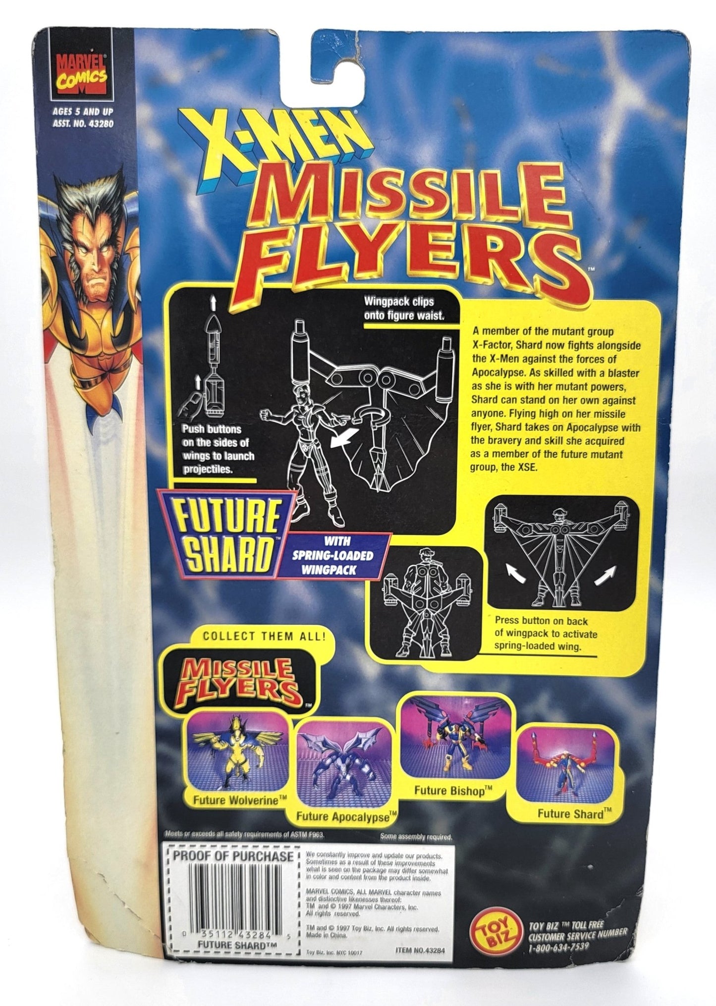 Toy Biz - Toy Biz | X-Men Missile Flyers - Future Shard 1997 | Vintage Action Figure - Action Figures - Steady Bunny Shop