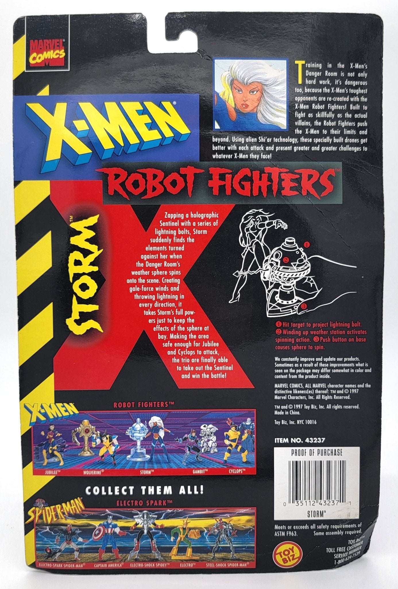 Toy Biz - Toy Biz | X-Men Robot Fighters Storm 1997 | Vintage Marvel Action Figure - Action Figures - Steady Bunny Shop
