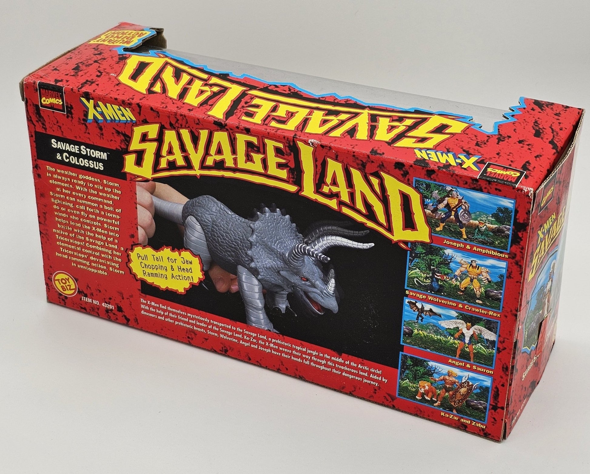 Toy Biz - Toy Biz | X-Men Savage Land - Savage Storm & Colossus Mutant Dino with Head Ramming Action - Action Figures - Steady Bunny Shop