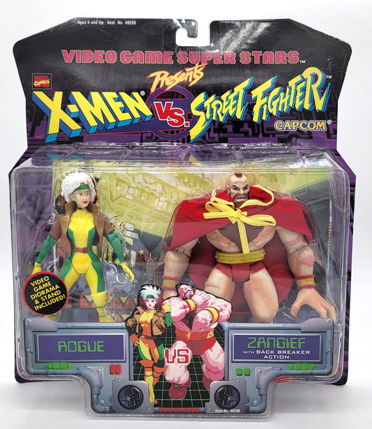 Toy Biz - Toy Biz | X-Men vs Street Fighter Capcom | Rogue Vs Zangief | Vintage Action Figure - Action Figures - Steady Bunny Shop