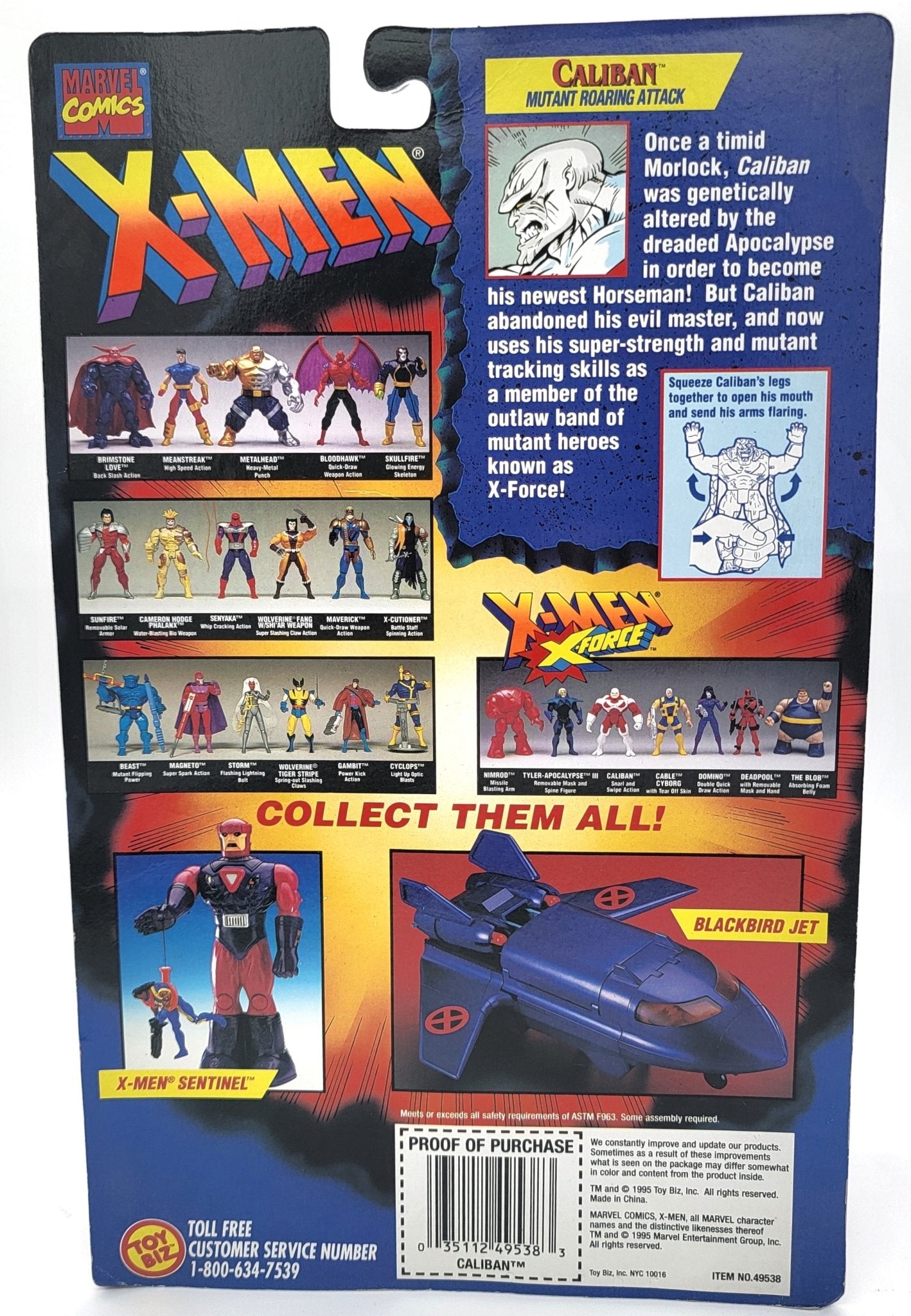 Toy Biz - Toy Biz | X-Men X-Force Caliban with Collectable Card | Vintage Marvel Action Figure - Action Figures - Steady Bunny Shop