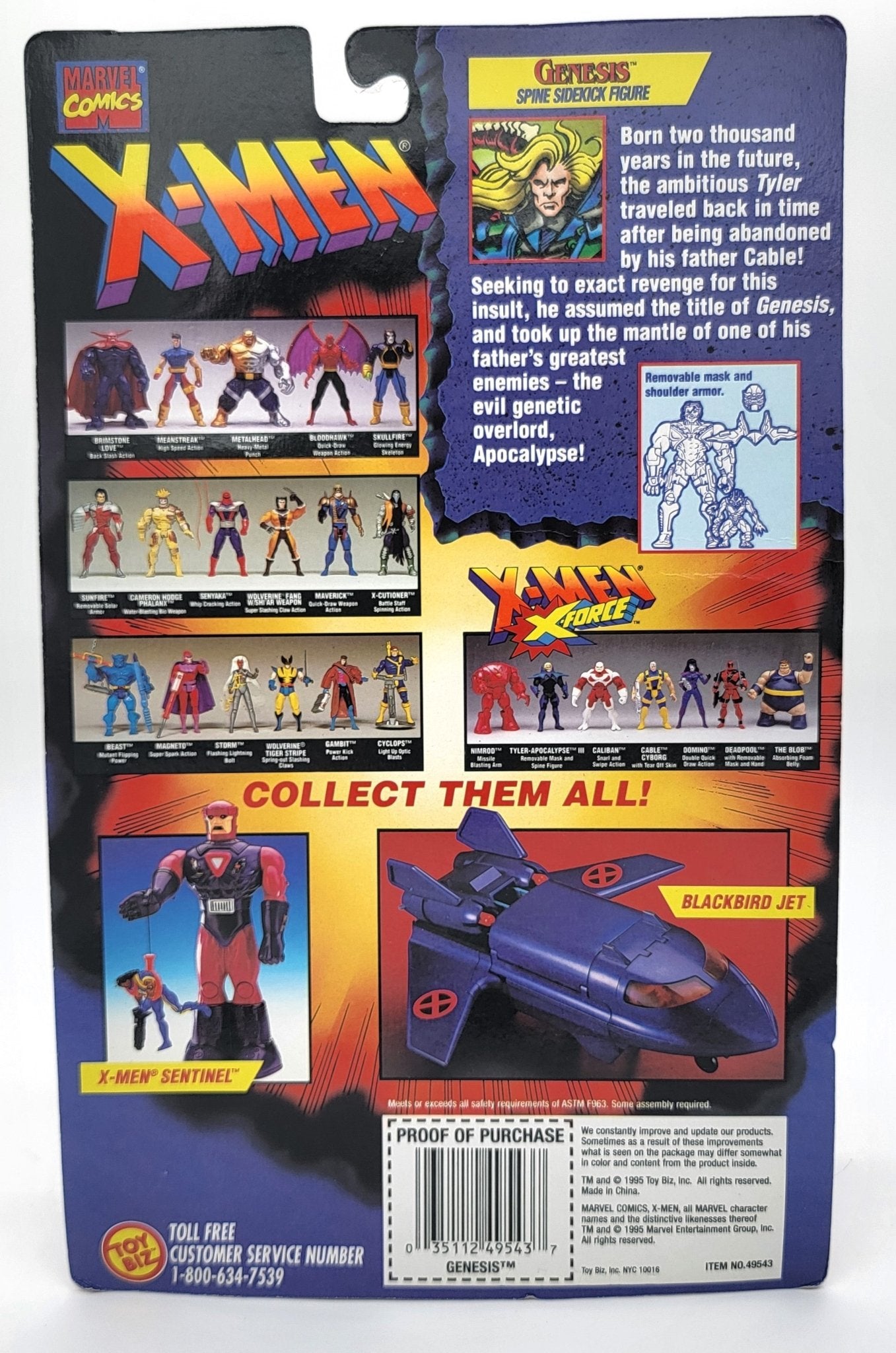 Toy Biz - Toy Biz | X-Men X-Force - Genesis 1997 with collectible Trading Card | Vintage Marvel Action Figure - Action Figures - Steady Bunny Shop