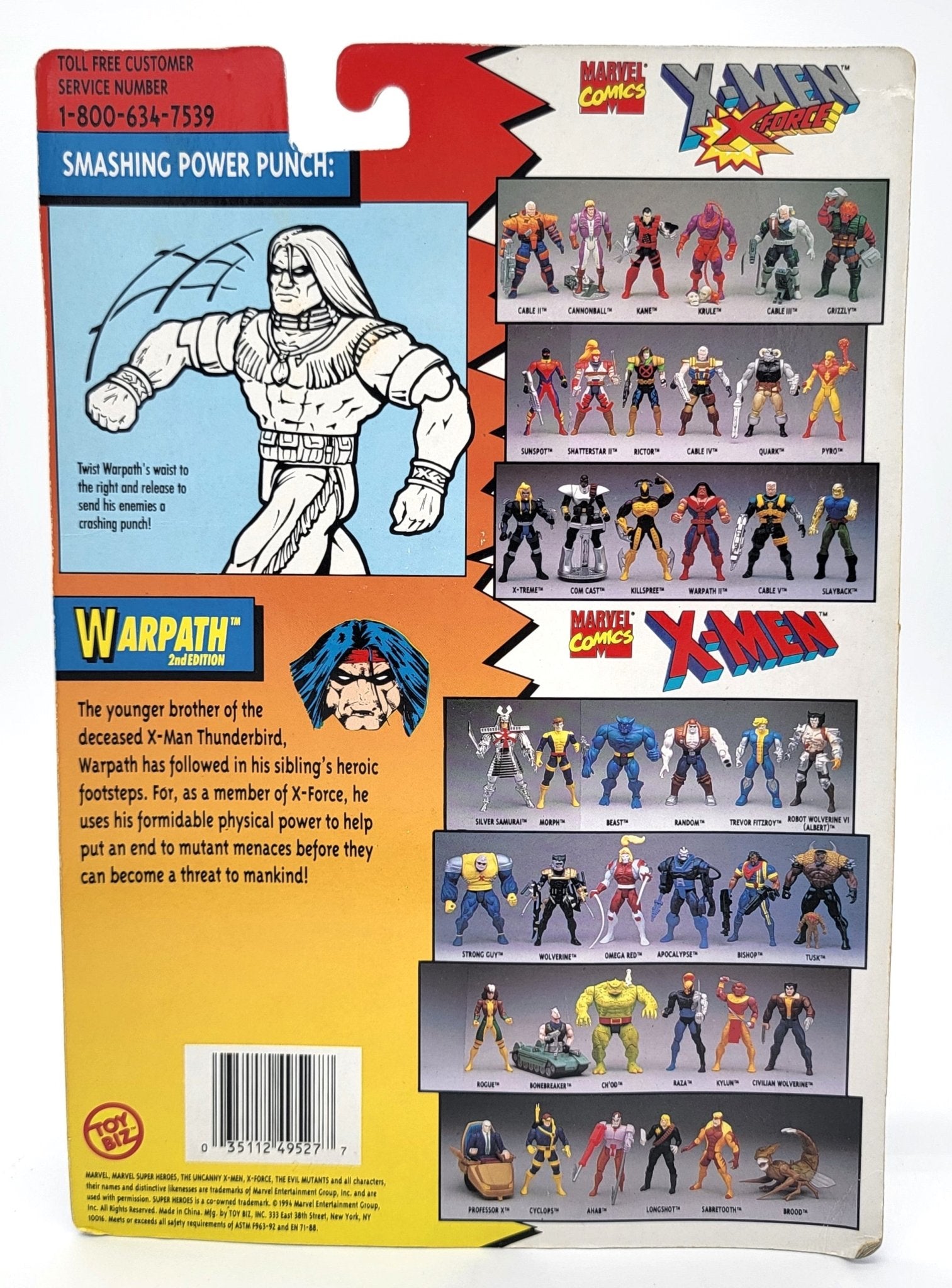 Toy Biz - Toy Biz | X-Men X-Force Warpath 1994 | Vintage Marvel Action Figure - Action Figures - Steady Bunny Shop
