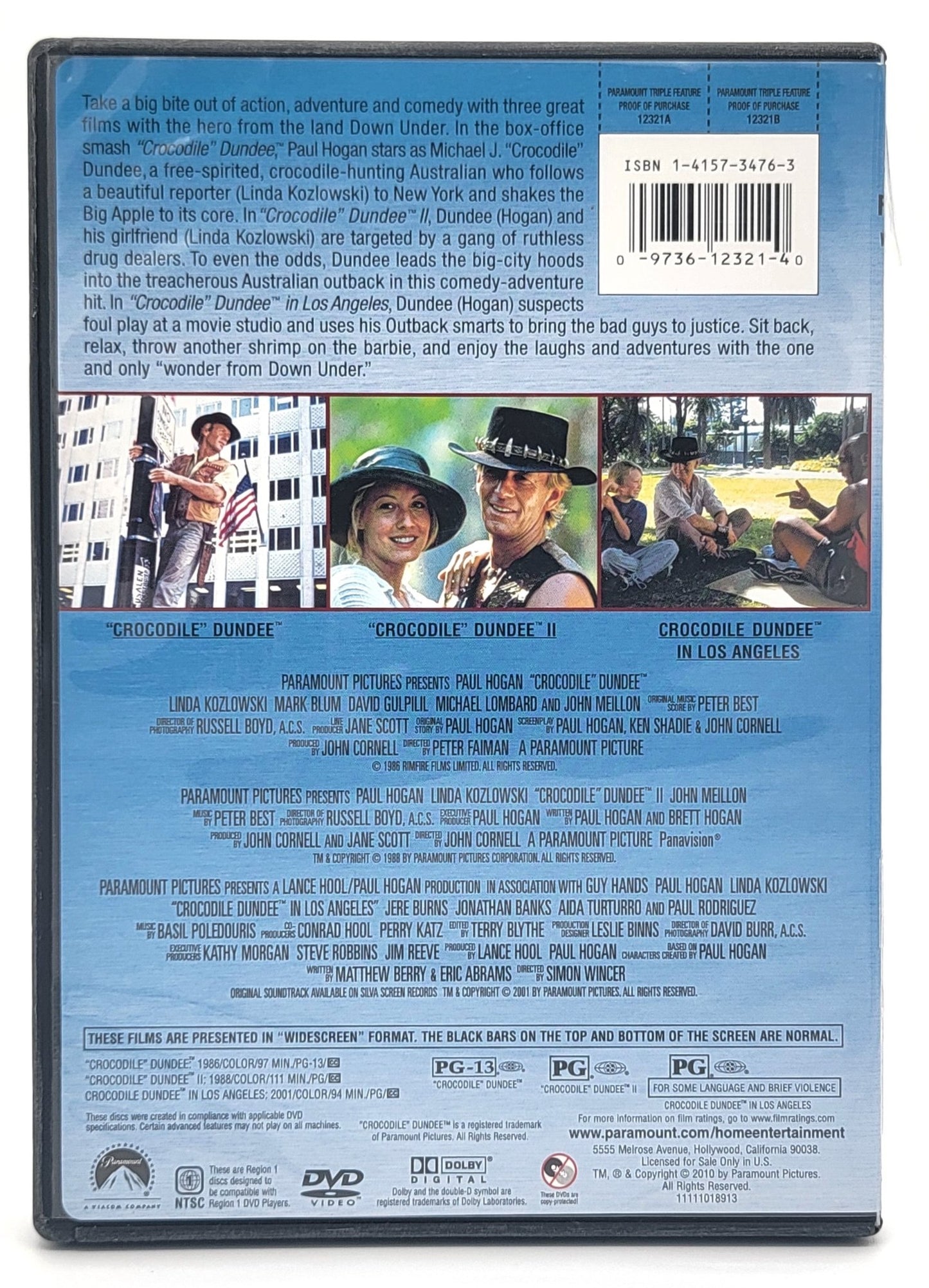 Paramount Pictures Home Entertainment - Triple Feature - Crocodile Dundee I and II & Crocodile Dundee in Los Angeles | DVD - DVD - Steady Bunny Shop