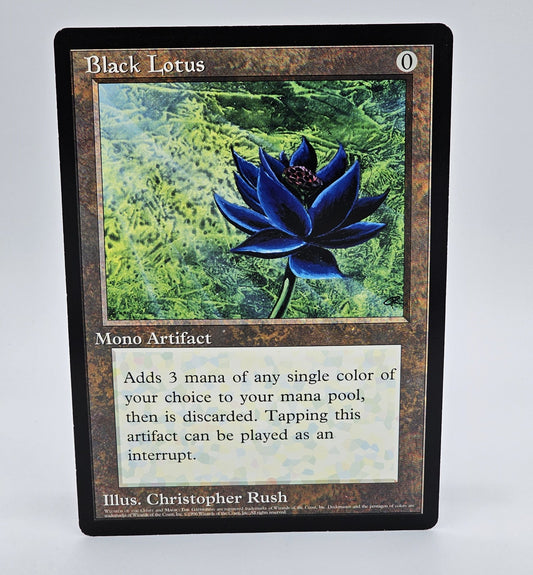 Wizards Of The Coast - Wizards Of The Coast | Magic The Gathering | Black Lotus | 6x9 Oversized Promo Card - Collectible Card Game - Steady Bunny Shop