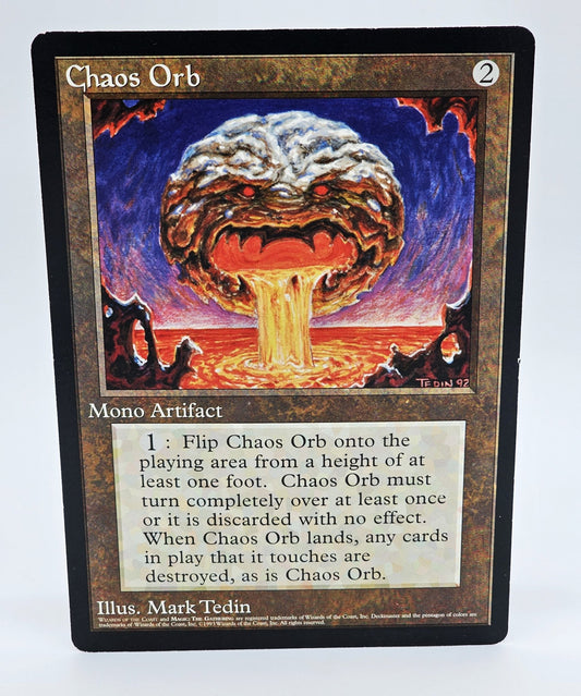 Wizards Of The Coast - Wizards Of The Coast | Magic The Gathering | Chaos Orb | 6x9 Oversized Promo Card - Collectible Card Game - Steady Bunny Shop