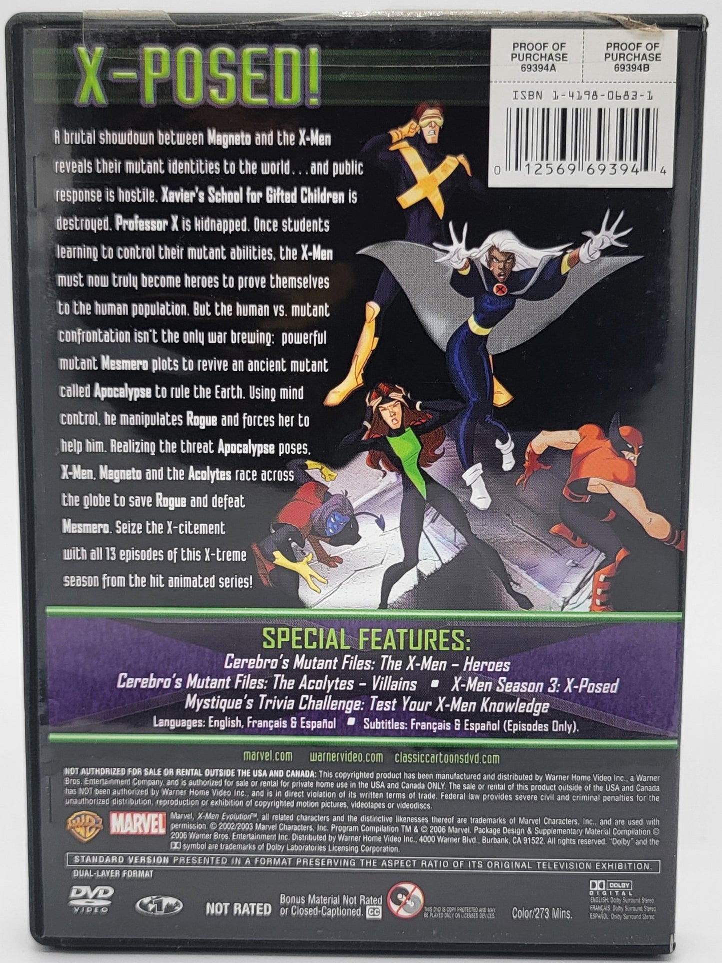 Warner Home Video - X-Men Evolution | DVD | The Complete Third Season - DVD - Steady Bunny Shop