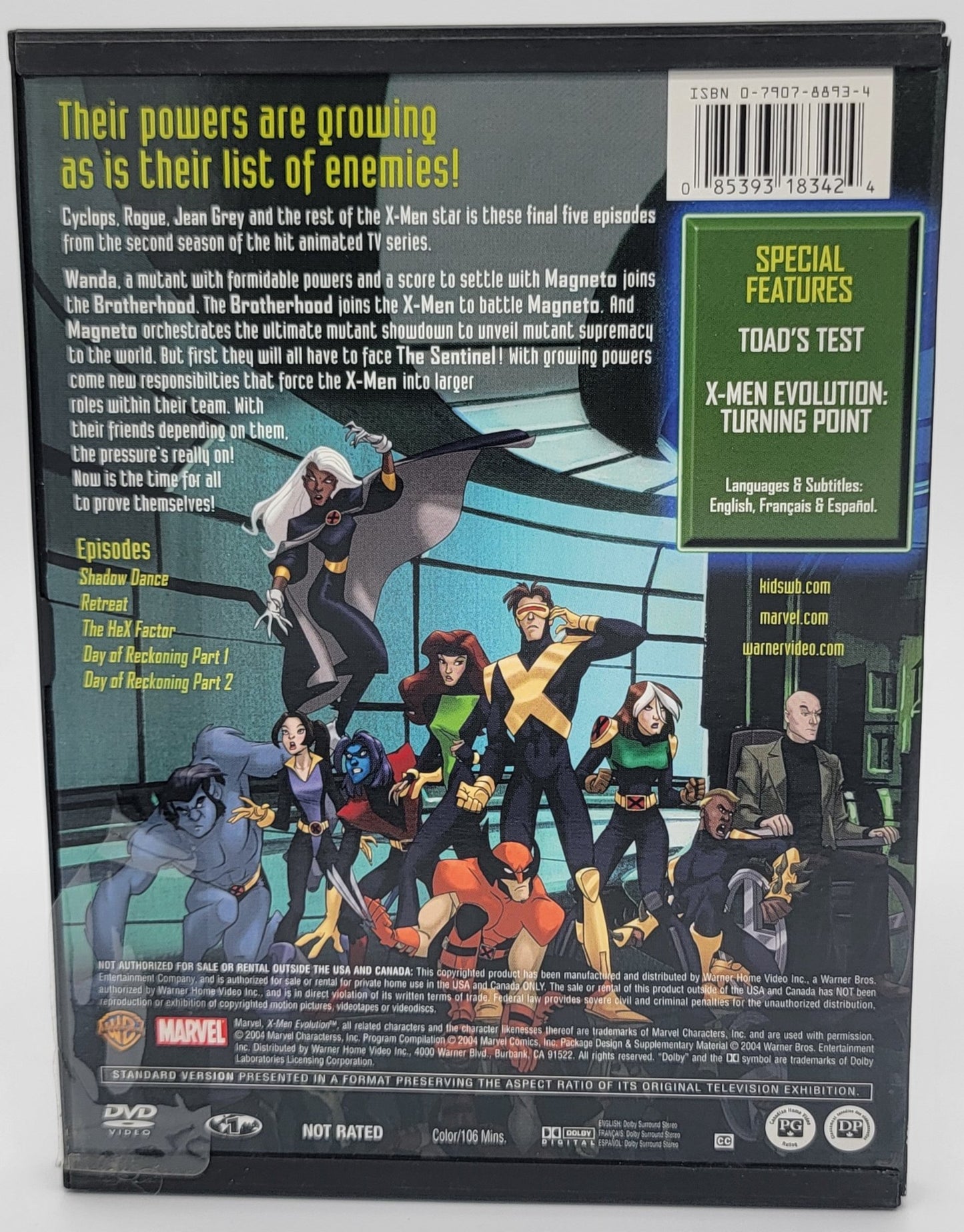 Warner Home Video - X-Men Evolution Mystique's Revenge | DVD | 5 Thrilling Episodes from Season Two - 2004 - DVD - Steady Bunny Shop